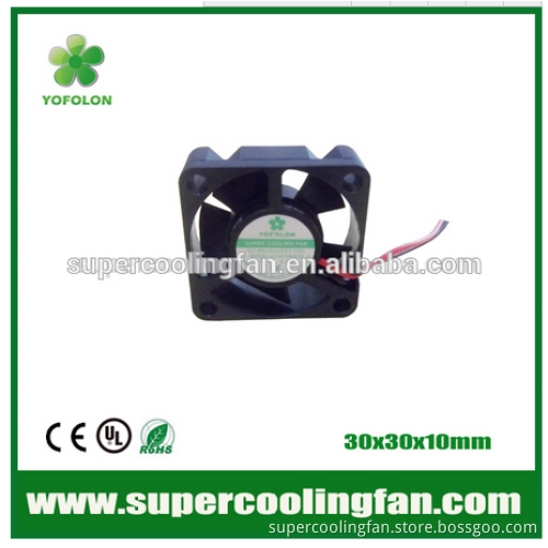 notebook cooler applied 30x30x10mm 12V dc electric mini fan